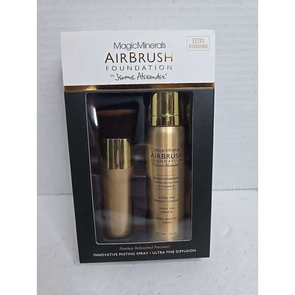 Magicminerals Airbrush Foundation by Jerome Alexander 2pc Set Shade Light New - Picture 1 of 3